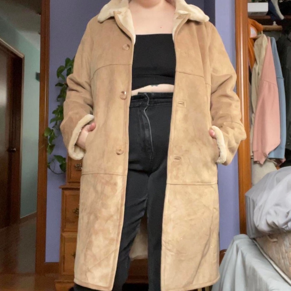 Talbots faux fur coat